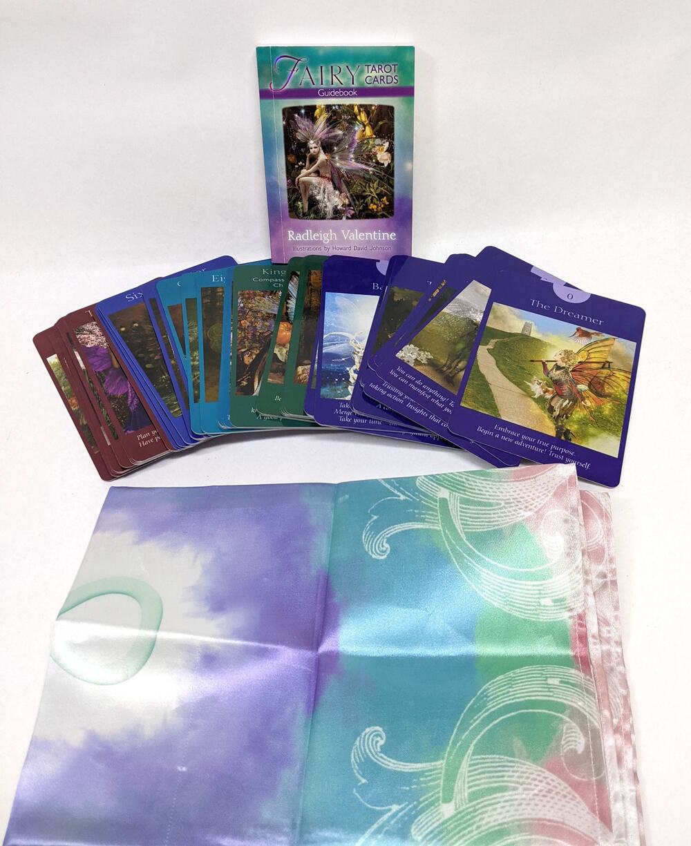 Fairy Tarot Card Set, Book, Cards, Satin Spread Sheet - Radleigh Valentine
